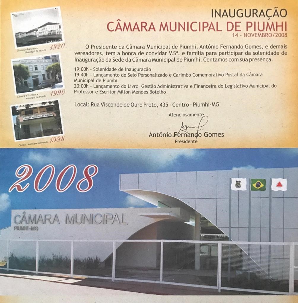 Folder de Inauguração 2008